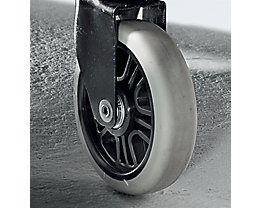 Maximum floor protection: castors with non-marking tyres