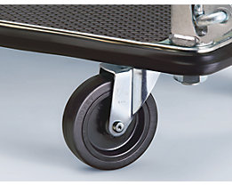 Maintenance free, encapsulated swivel bearings.