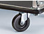 Maintenance free, encapsulated swivel bearings.
