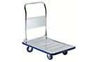 Platform trolley with all round bumper strip