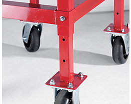 <b>Reduces strain on back</b><br/>Platform with 3 working height positions