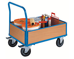 With solid rubber tyres