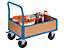 With solid rubber tyres