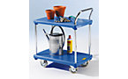 Platform trolley with 2 shelves