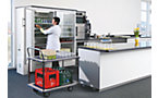 Table trolley chrome plated