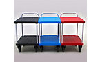 Table trolley with 2 shelves