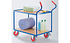 Table trolley with ergonomic handle