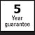 |<b>5 year guarantee</b><br/>Products with this symbol have a 5 year guarantee (from the day of delivery) on the quality of material and processing. P_JAHR0068KK-en