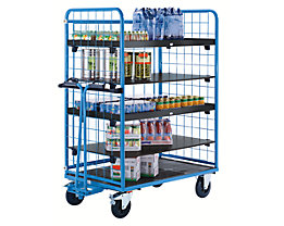 With 5 shelves and drawbar (accessories)