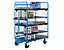 With 5 shelves and drawbar (accessories)