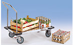 Plattformwagen Edelstahl, Tragfähigkeit 350 kg