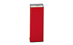 Pedestal ashtray for filling with sand, powder coated sheet steel