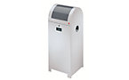 Recyclable waste collector made of sheet steel, 40 l capacity