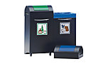 Recyclable waste collector made of sheet steel, fire-extinguishing