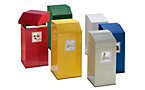Recyclable waste collector made of sheet steel