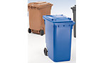 Large plastic waste bin, EN 840 compliant