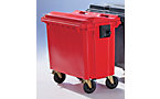 Large plastic waste container to EN 840