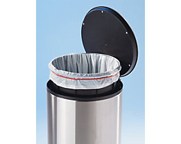 Waste sack clamping ring