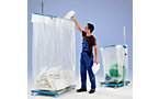 Large waste sack holder