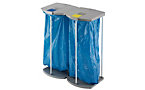 Recyclable waste sack holder set with 250 blue recycling sacks