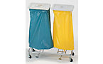 Recyclable waste sack stand without lid