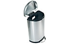 Stainless steel pedal waste collector