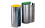 Stainless steel waste collector for 120 l sack