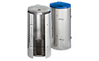 Stainless steel waste collector for 120 l sack