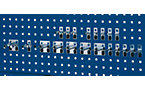 Fittings for perforated panels
