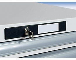 As standard with cylinder lock incl. 2 keys