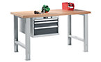 Complete workbench, beech Multiplex worktop