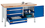 Workbench, height adjustable 850 – 1050 mm