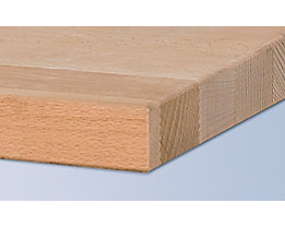 Solid beech worktop, 40 mm thick