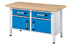 Workbench made of sheet steel, Eurokraft