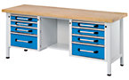 Workbench made of sheet steel, Eurokraft