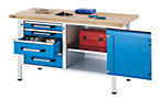 Workbench made of sheet steel, Eurokraft