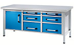 Workbench made of sheet steel, Eurokraft