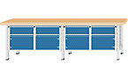 Workbench, worktop width 2800 mm
