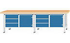 Workbench, worktop width 2800 mm