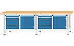 Workbench, worktop width 2800 mm