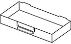 Glasklare Schublade, Polystyrol