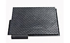 Placă de podea din PVC granulat, 1200 × 800 mm