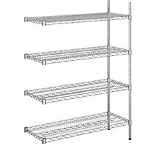 bővítő állvány, magasság 1370 mm, 4 polc