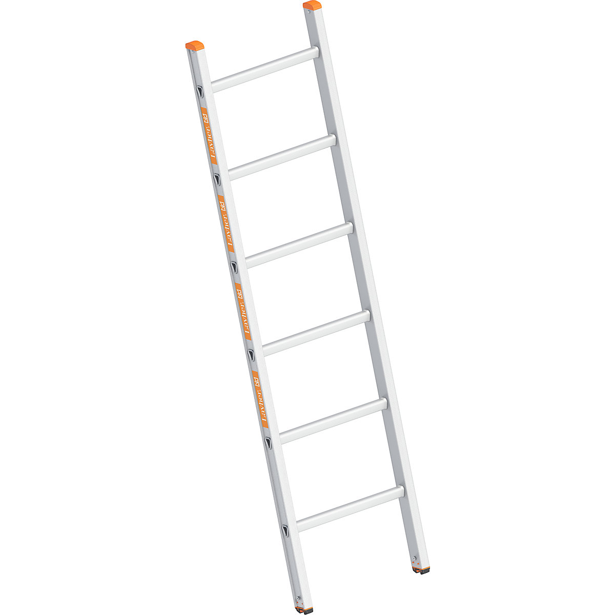 Escabeau-escalier – Layher: avec mise à niveau, accès des deux côtés