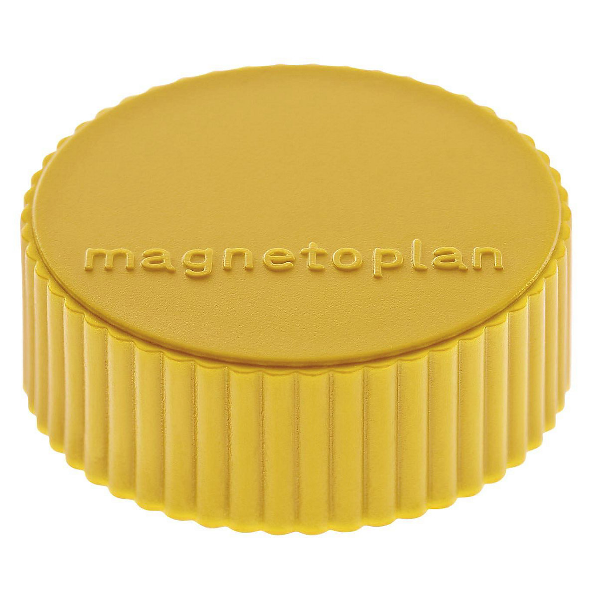Plot magnétique DISCOFIX MAGNUM – magnetoplan, Ø 34 mm, lot de 50, jaune