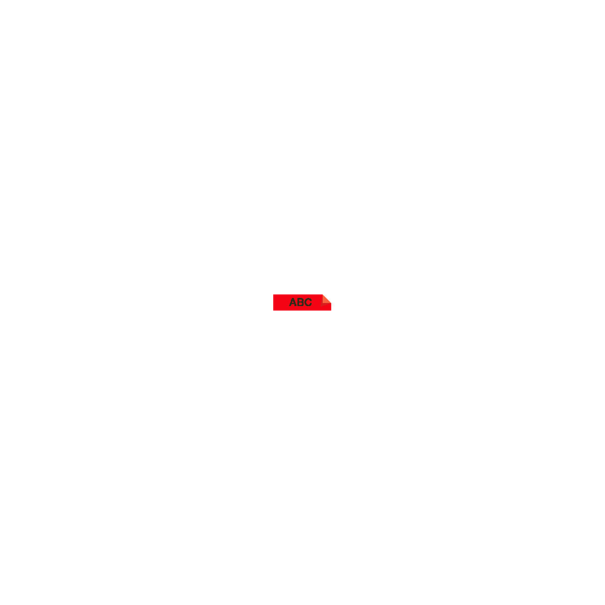 Ruban D1 – DYMO, largeur 19 mm, noir sur rouge, lot de 1