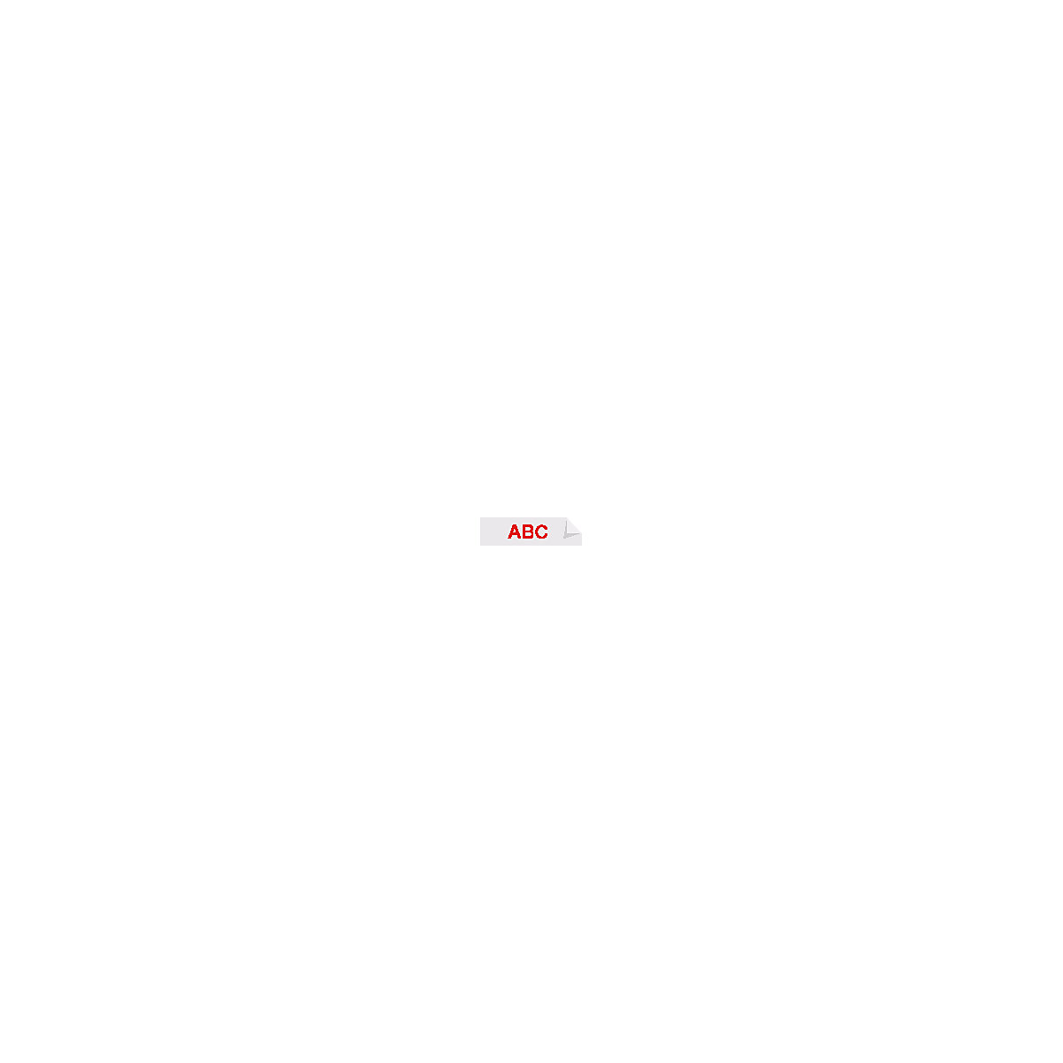Ruban D1 – DYMO, largeur 19 mm, rouge sur blanc, lot de 1