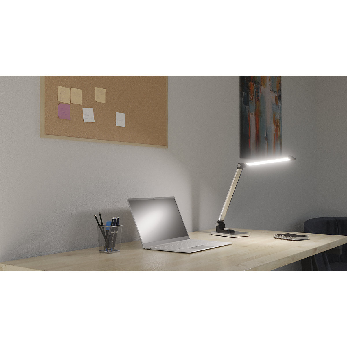 Lampe de table à diodes LED BREEZE – Hansa (Illustration du produit 3)-2