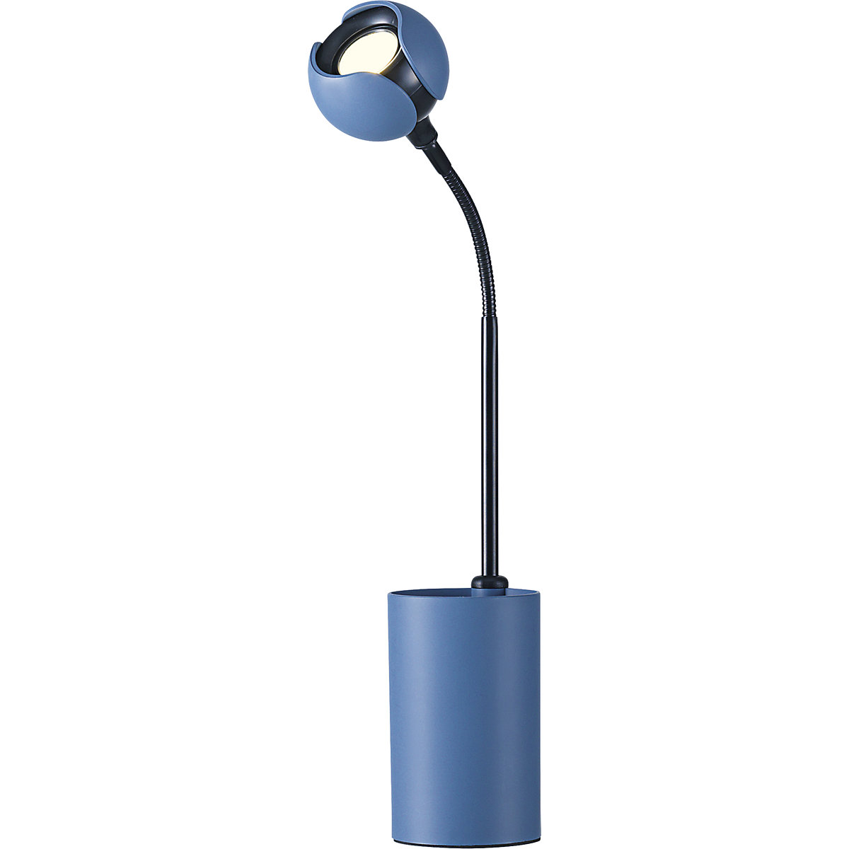 Lampe de table à diodes LED FLOWER – Hansa, hauteur 475 mm, bleu pigeon-7