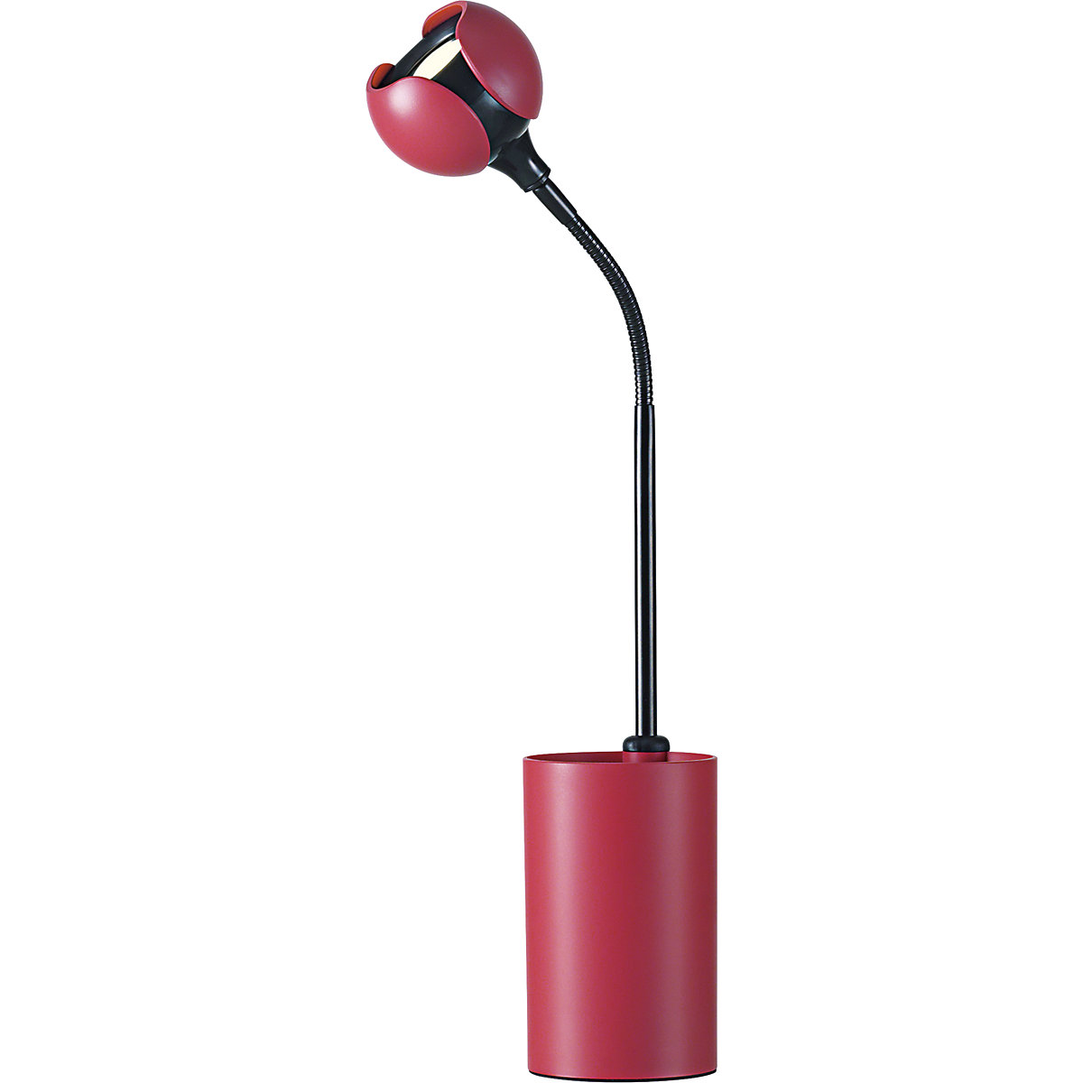 Lampe de table à diodes LED FLOWER – Hansa, hauteur 475 mm, rouge corail-6
